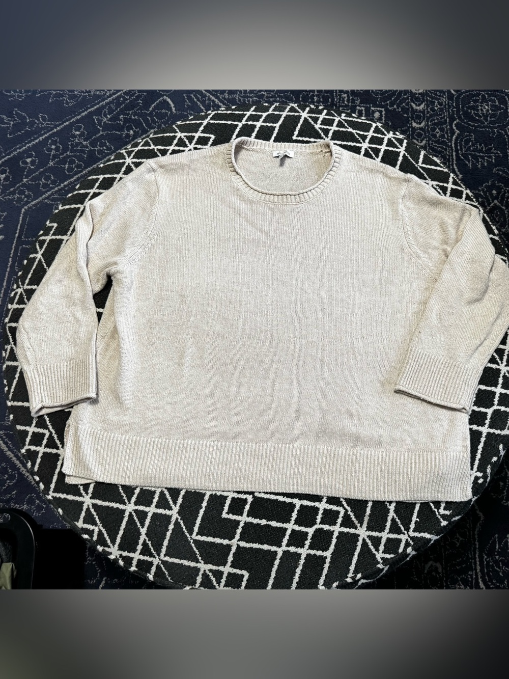 Ella Moss Cream Lightweight Sweater XXL